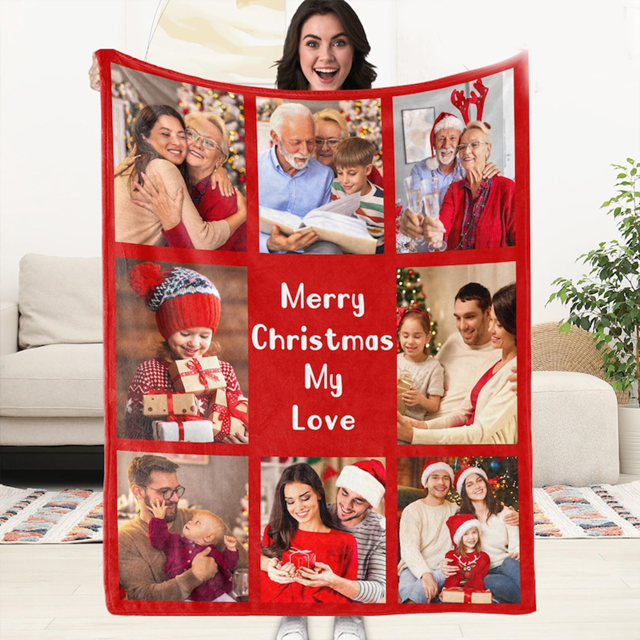 Picture of Personalized Blankets - Custom Photo Blankets - Custom Christmas Blankets
