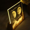 Picture of Personalized Moon Phase Crystal Lamp | Double Moon Phase And Mountain Crystal Lamp