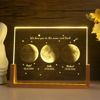 Picture of Personalized Moon Phase Crystal Lamp | Three Moon Phase Crystal Lamp