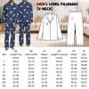 Picture of Personalized Pajamas - Custom long sleeve pajamas - Custom cat face pajamas - Custom cat face colorful fish long sleeve pajamas